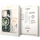 Guess Bundle Coque pour iPhone 14 Pro Max Motif Jungle et Chargeur Sans Fil Qi MagSafe Kaki pas cher