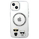 Avis Karl Lagerfeld Coque Magsafe pour Apple iPhone 14 Plus TPU Ring Karl & Choupette Transparent