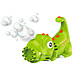 Avizar Pistolet à bulles 10 trous - Modèle Croco Vert - Alimentation : Piles AA (LR06) x 3