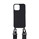 Avizar Coque pour iPhone 12 Pro Max Ultra-résistante avec Cordon Mousqueton Noir - Cette coque pour iPhone 12 Pro Max s'empare de l'euphorie qui lui est consacrée en proposant un combo à la fois sécurisant et branché