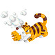 Avizar Pistolet à bulles de 10 trous - Modèle Tigre Jaune - Alimentation : Piles AA (LR06) x 3