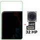 Avis Clappio Caméra Avant pour Oppo Find N2 Flip Capteur Selfie 32MP