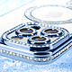 Avis Avizar Coque Diamant pour iiPhone 16 Pro Protection MagSafe Contour Strass Bleu clair