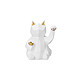 Avizar Décoration Intérieur Lucky Cat Version Modernisée du Maneki-neko Blanc Le style géométrique et épuré du Maneki-neko s'intègre parfaitement dans tous les types d'intérieurs, du plus classique au plus moderne