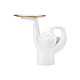 Avizar Décoration d'Intérieur Crazy Monkey en Résine avec un Plateau Blanc Le style décalé de Crazy Monkey est parfait pour apporter une touche de gaieté à votre intérieur