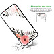 Avis Evetane Coque en verre trempé iPhone 6/6S Fleurs roses .