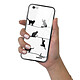 Evetane Coque en verre trempé iPhone 6/6S Chat Lignes . pas cher