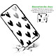 Avis Evetane Coque en verre trempé iPhone 6 Plus / 6S Plus Coeurs Noirs .
