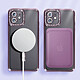 Avizar Coque Diamant pour iPhone 12 Protection MagSafe Contour Strass pas cher