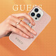 Avis Guess Coque pour Apple iPhone 13 Pro PU Saffiano 4G Rose