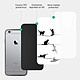 Acheter Evetane Coque en verre trempé iPhone 6/6S Chat Lignes .