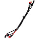 E-Twow Câble Original Liaison Batterie au Contrôleur 25cm 3 + 3 Broches Noir Câble Original E-Twow assurant une connexion stable et une transmission directe de l'énergie entre la batterie et le contrôleur