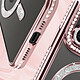 Acheter Avizar Coque Diamant pour iPhone 15 Pro Max Protection MagSafe Contour Strass Rose champagne