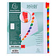 EXACOMPTA Jeu intercalaire Numérique 31 Positions A4 Maxi Carte blanche 160g Onglet couleur x 10 Intercalaire