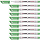 STABILO Feutre pour Transaprent OHPen encre soluble Pointe fine vert x 10 Marqueur pour tableaux blancs