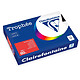 CLAIREFONTAINE Ramette Papier FSC A4 80g 500 Feuilles Rouge Corail x 5 Papier couleur