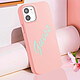 Acheter Guess Coque pour Apple iPhone 12 Mini Collection Silicone Vintage en TPU Rose
