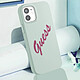 Acheter Guess Coque pour Apple iPhone 12 / 12 Pro Collection Silicone Vintage en TPU Bleu