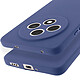 Avizar Coque pour Oppo Reno 12F Silicone Souple Mate Bleu nuit pas cher
