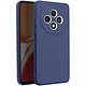 Avizar Coque pour Oppo Reno 12F Silicone Souple Mate Bleu nuit Coque en silicone souple Bleu nuit, liant la simplicité à l'élégance pour habiller votre Oppo Reno 12F et 12FS