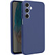 Avizar Coque pour Samsung Galaxy M35 Silicone Souple Mate - Coque en silicone souple Bleu nuit, liant la simplicité à l'élégance pour habiller votre Galaxy M35