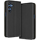 Avizar Étui pour Samsung Galaxy M35 Clapet Porte-carte et Support Étui folio en simili cuir noir avec un aspect granulé et surpiqûre apparente, pour habiller votre Samsung M35