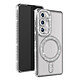 Avizar Coque Diamant pour Samsung Galaxy S24 Plus MagSafe Contour Strass Argent Coque diamant contour argent strassé, habillant votre Samsung S24 Plus de manière luxueuse et élégante