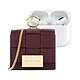 IDEAL OF SWEDEN Mini Sac pour AirPods Toute Génération Modèle Braided avec Bandoulière Ajustable Rouge - Conçu pour s'adapter parfaitement à toutes les générations d'AirPods