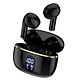 Avizar Écouteurs TWS Bluetooth 5.3 Compatible Siri Modèle Dallas Noir Ces écouteurs noirs sans fil TWS modèle Dallas arborent un design ergonomique unique et promettent un maintien ferme une fois portés