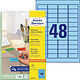 AVERY Etui 960 Etiquettes, 45,7 x 21,2 mm, bleu Etiquette multi-usages