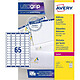 AVERY Boîte de 1625 étiquettes laser blanc 38,1X21,2 L7651-25 Etiquette spécifique