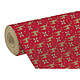 CLAIREFONTAINE Papier cadeau de Noël Kraft 70g 'Rennes' 50m x 35cm Rouge Papier cadeau