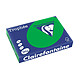 CLAIREFONTAINE Ramette 250 Feuilles Papier 120g A4 210x297 mm Certifié FSC vert billard Papier couleur