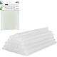 CLÉOPÂTRE Pack de 25 Bâtons de Colle chaude 7mm Transparent pour Pistolet à Colle Glue Gun Bâton de colle