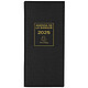 EXACOMPTA Agenda de bureau Agenda banquier long 2 volumes 340x160 mm Noir Agenda civile