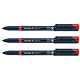SCHNEIDER Roller à encre Topball 811 05 rouge x 3 Stylo roller