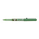 PILOT Stylo roller V Ball VB5 Encre liquide Pointe métal Fine Vert x 12 Stylo roller