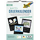 FOLIA Calendrier mural créatif, A4, 170 g/m2, noir Calendrier