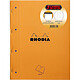 RHODIA Lot de 3 Blocs de Cours Orange A4 160p 80g Séyès Bloc détachable