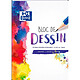 OXFORD Bloc Dessin Polypro A4 210X297 mm 100 Pages Perforé 4 Trous 90g Uni Cahier