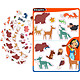 CLÉOPÂTRE 480 Gommettes animaux ferme/forêt/montagne repositionnables et détourées. Pastille ou gommette