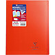 CLAIREFONTAINE Cahier piqué Koverbook 24x32cm 48 pages grands carreaux PP transparent - Rouge Cahier