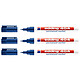 EDDING Marqueur Permanent 404 Bleu Pointe Extra Fine 0,75 mm x 3 Marqueur permanent
