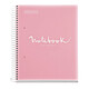 APLI Cahier Spirale Emotions A5 90g Quadrillé 5x5 160p 8 Cp couleurs - Rose Cahier