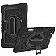 Avizar Coque pour Samsung Tab S6 Lite Antichoc Poignée + Béquille Bandoulière Noir Coque conçue pour préserver votre Samsung Tab S6 Lite des chocs et rayures au quotidien