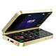Avizar Téléphone Portable pliable 2G Double écran double SIM Batterie 1350mAh Dorée