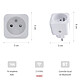 Priska FR Dual Pack - Lot de 2 Prises Wi-Fi avec compteur de consommation pas cher