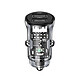 Avizar Chargeur Voiture 15W Double Port USB-A QuickCharge 3.0 Noir transparent Ce chargeur voiture QuickCharge 3.0 vous permet de recharger dans votre véhicule jusqu'à 2 périphériques simultanément