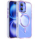 Avizar Coque MagSafe pour iPhone 16 Plus Dos Cristal Color Violet Coque Cristal Color alliant transparence cristaline et détails colorés raffinés pour sublimer votre iPhone 16 Plus