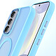 Acheter Avizar Coque MagSafe pour Samsung Galaxy S24 et S25 Dos Mat Givré Contour Bleu clair